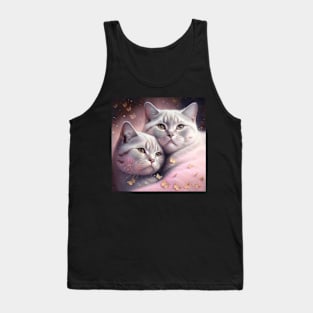 Fairy White British Shorthair Pair Tank Top